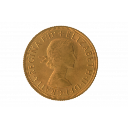 Gold coin New British Sovereigns Elisabeth 2