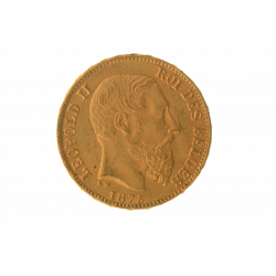 Pièce d'or Leopold II 20 francs