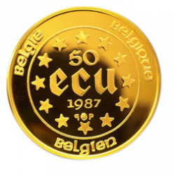 Gold coin 50 ECU