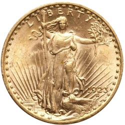 Gold coin 20 dollars St Gaudens